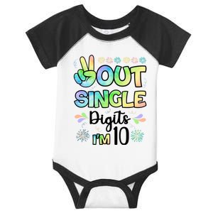 Peace Out Single Digits I'm 10 Cute Gift Infant Baby Jersey Bodysuit