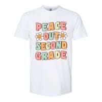 Peace Out Second Grade Groovy Last Day of 2nd Grade Softstyle CVC T-Shirt