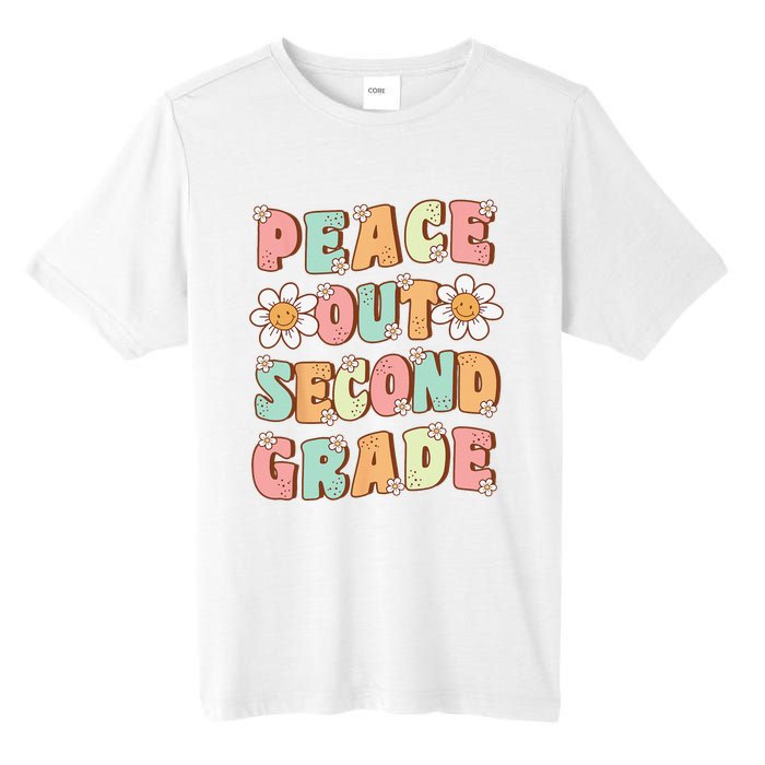 Peace Out Second Grade Groovy Last Day of 2nd Grade Tall Fusion ChromaSoft Performance T-Shirt