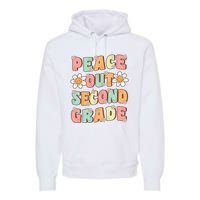 Peace Out Second Grade Groovy Last Day of 2nd Grade Premium Hoodie