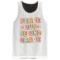 Peace Out Second Grade Groovy Last Day of 2nd Grade Mesh Reversible Basketball Jersey Tank