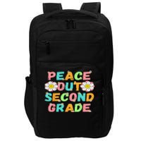 Peace Out Second Grade Cute Groovy Last Day Of 2Nd Grade Impact Tech Backpack