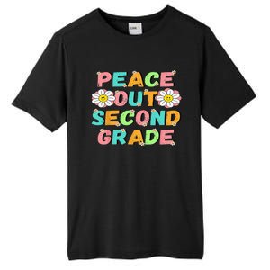 Peace Out Second Grade Cute Groovy Last Day Of 2Nd Grade Tall Fusion ChromaSoft Performance T-Shirt