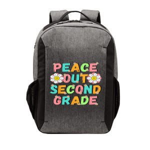 Peace Out Second Grade Cute Groovy Last Day Of 2Nd Grade Vector Backpack