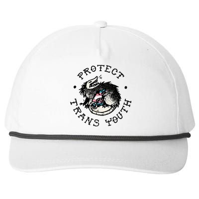 Protecttrans Opossum Support Lgbt Pride Snapback Five-Panel Rope Hat