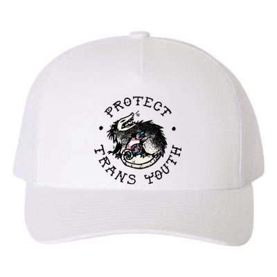 Protecttrans Opossum Support Lgbt Pride Yupoong Adult 5-Panel Trucker Hat