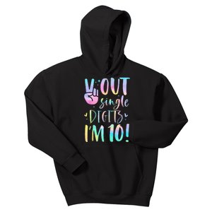 Peace Out Single Digits Im 10 Year Old 10th Birthday Girl Kids Hoodie