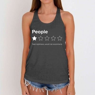 People One Star Total Nightmare Would Not Recommend Women's Knotted Racerback Tank