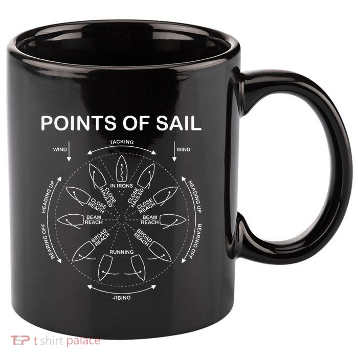 Points Of Sail Manoeuvre Sailing Ship Sailor 11oz C Handle Ceramic Mug