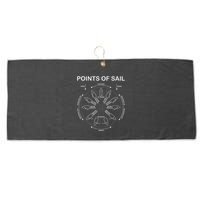 Points Of Sail Manoeuvre Sailing Ship Sailor Large Microfiber Waffle Golf Towel