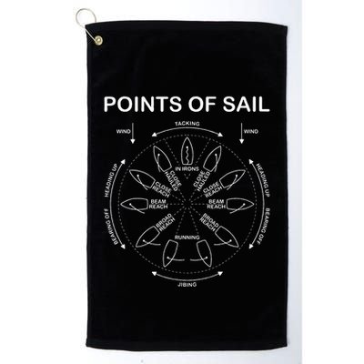 Points Of Sail Manoeuvre Sailing Ship Sailor Golf Towel