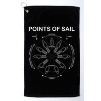 Points Of Sail Manoeuvre Sailing Ship Sailor Golf Towel