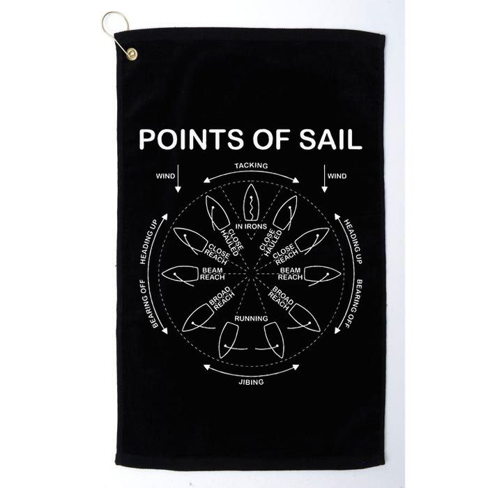 Points Of Sail Manoeuvre Sailing Ship Sailor Golf Towel