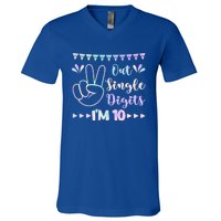 Peace Out Single Digits I'm 10 Gift V-Neck T-Shirt