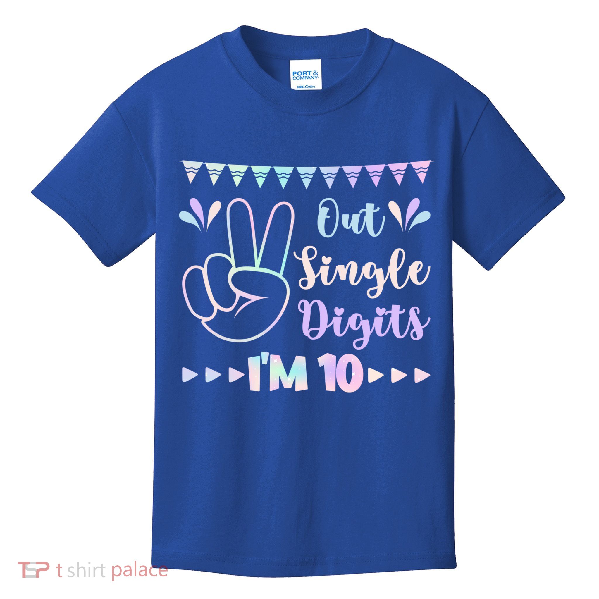 Peace Out Single Digits I'm 10 Gift Kids T-Shirt