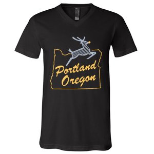 Portland Oregon Swea V-Neck T-Shirt