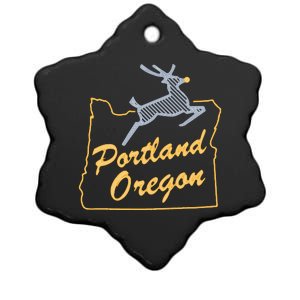 Portland Oregon Swea Ceramic Star Ornament