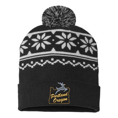 Portland Oregon Swea USA-Made Snowflake Beanie