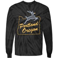 Portland Oregon Swea Tie-Dye Long Sleeve Shirt