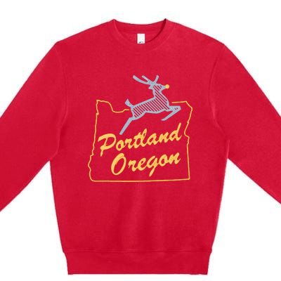 Portland Oregon Swea Premium Crewneck Sweatshirt