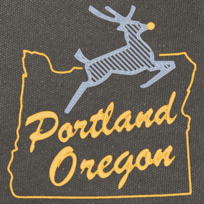 Portland Oregon Swea Cotton Canvas Backpack