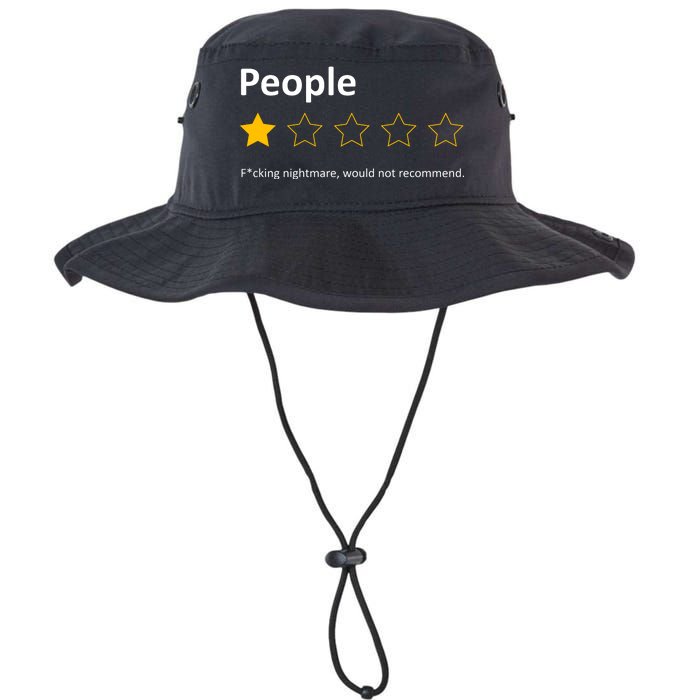 People One Star Fucking Nightmare Would Not Recommend Sarcastic Review Legacy Cool Fit Booney Bucket Hat