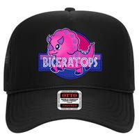 Property Of Sudbury Bulldog Funny High Crown Mesh Back Trucker Hat