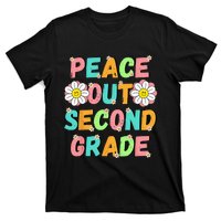 Peace Out Second Grade Cute Groovy Last Day of 2nd Grade T-Shirt