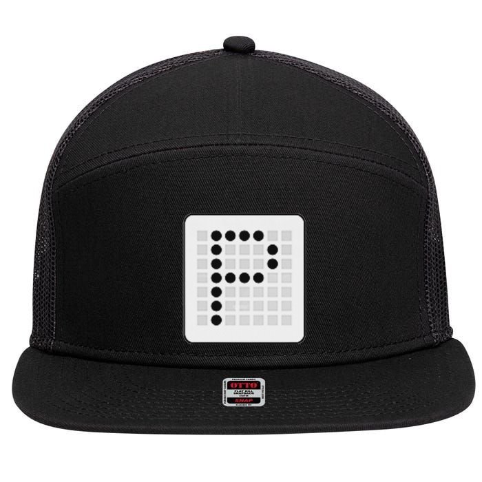 Pixeltable Open Source Ai Data Infrastructure 7 Panel Mesh Trucker Snapback Hat