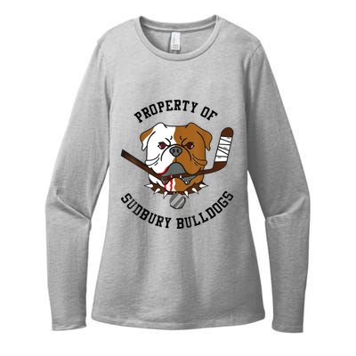 Property Of Sudbury Bulldog Funny Womens CVC Long Sleeve Shirt