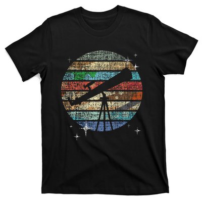 Planets Of Solar System Telescope Astronomy Science Fan T-Shirt