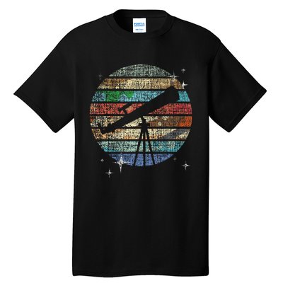 Planets Of Solar System Telescope Astronomy Science Fan Tall T-Shirt