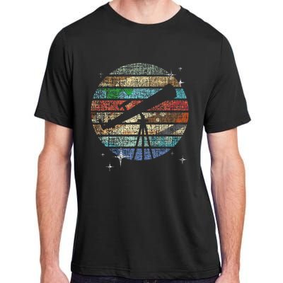 Planets Of Solar System Telescope Astronomy Science Fan Adult ChromaSoft Performance T-Shirt