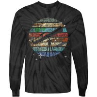 Planets Of Solar System Telescope Astronomy Science Fan Tie-Dye Long Sleeve Shirt