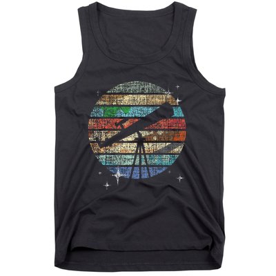 Planets Of Solar System Telescope Astronomy Science Fan Tank Top