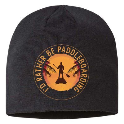 Paddleboarder On Sup Paddle Board For Standup Paddling Sustainable Beanie