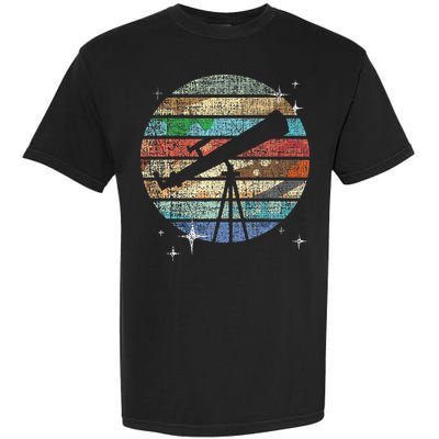 Planets Of Solar System Telescope Astronomy Science Fan Garment-Dyed Heavyweight T-Shirt