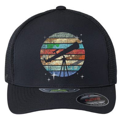 Planets Of Solar System Telescope Astronomy Science Fan Flexfit Unipanel Trucker Cap