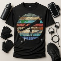Planets Of Solar System Telescope Astronomy Science Fan Performance Shirt