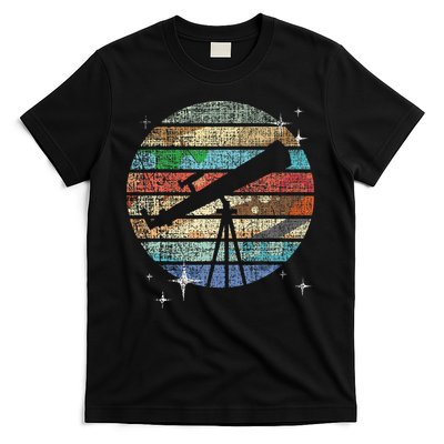 Planets Of Solar System Telescope Astronomy Science Fan T-Shirt
