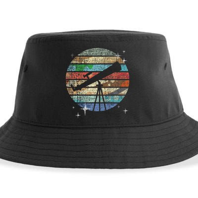 Planets Of Solar System Telescope Astronomy Science Fan Sustainable Bucket Hat