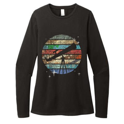 Planets Of Solar System Telescope Astronomy Science Fan Womens CVC Long Sleeve Shirt