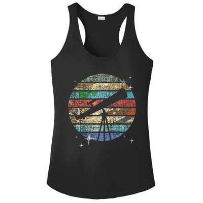 Planets Of Solar System Telescope Astronomy Science Fan Ladies PosiCharge Competitor Racerback Tank