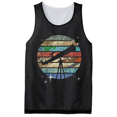 Planets Of Solar System Telescope Astronomy Science Fan Mesh Reversible Basketball Jersey Tank