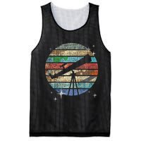 Planets Of Solar System Telescope Astronomy Science Fan Mesh Reversible Basketball Jersey Tank