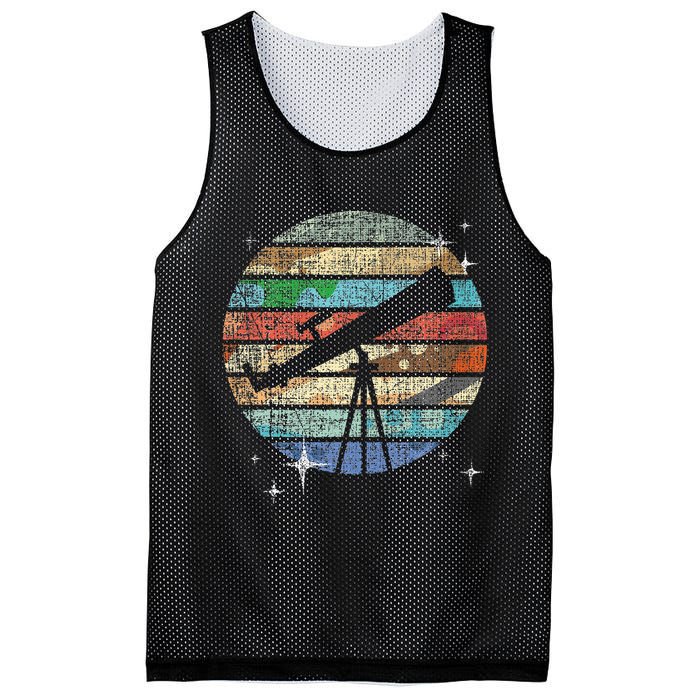 Planets Of Solar System Telescope Astronomy Science Fan Mesh Reversible Basketball Jersey Tank
