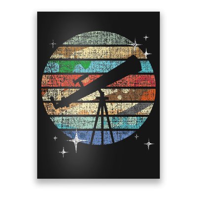 Planets Of Solar System Telescope Astronomy Science Fan Poster