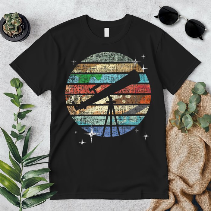 Planets Of Solar System Telescope Astronomy Science Fan Premium T-Shirt