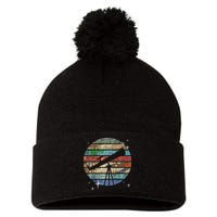 Planets Of Solar System Telescope Astronomy Science Fan Pom Pom 12in Knit Beanie