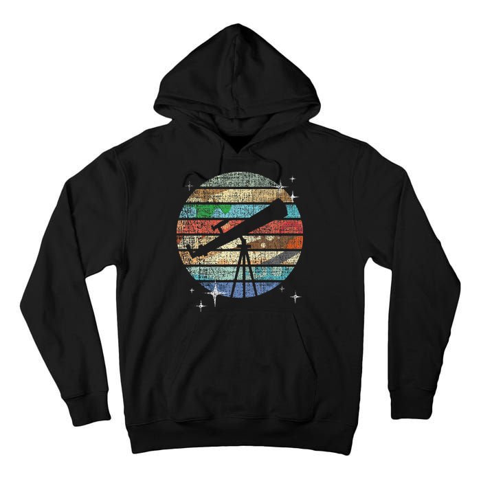 Planets Of Solar System Telescope Astronomy Science Fan Tall Hoodie